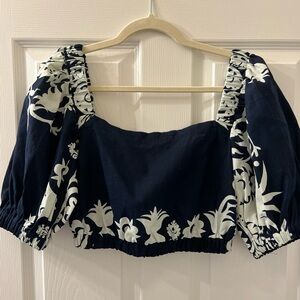 Sea NY Women’s Crop Top, Size 4/S, Color: Blue